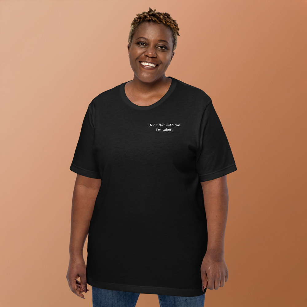Don’t Flirt Front Print Tee