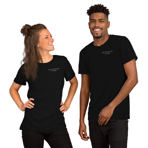 Don’t Flirt Front Print Tee