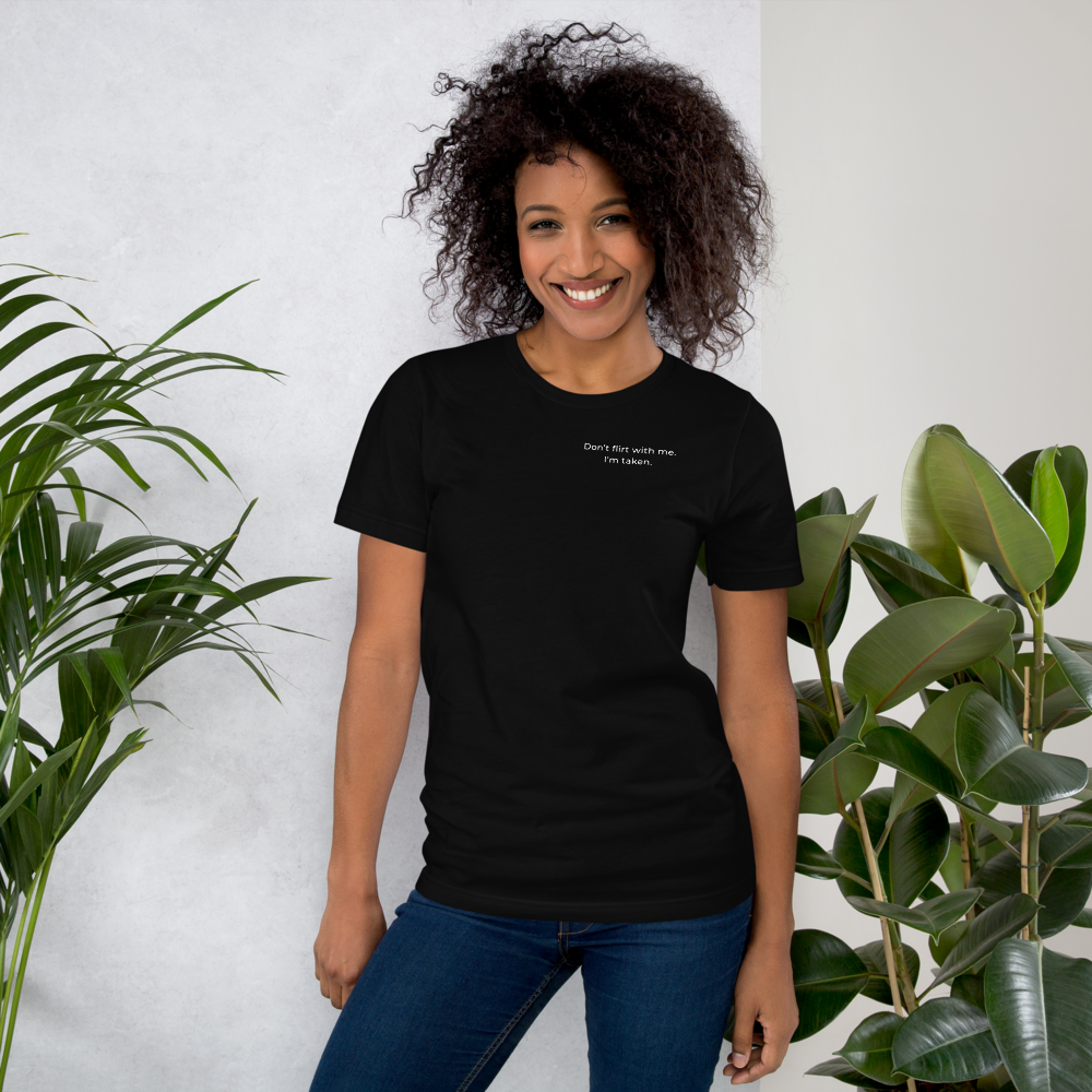 Don’t Flirt Front Print Tee