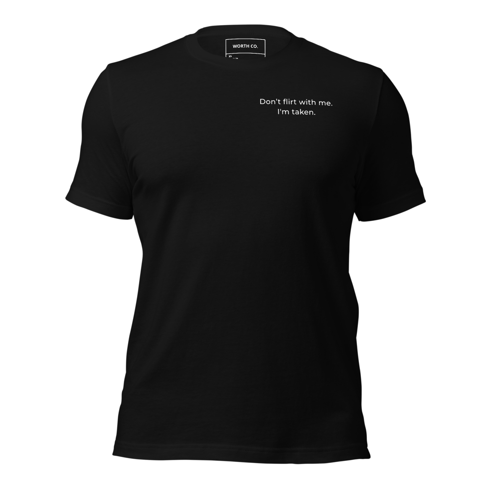Don’t Flirt Front Print Tee